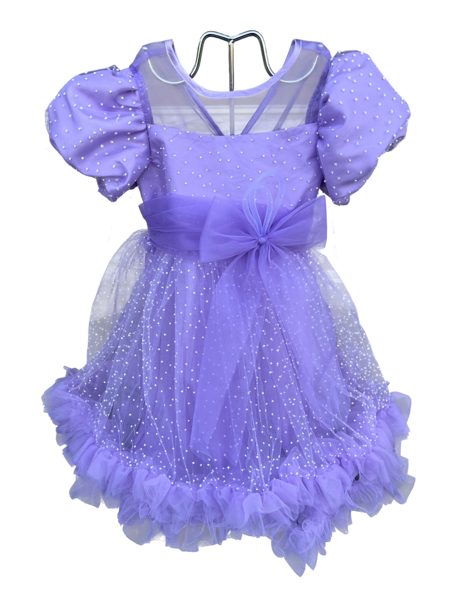 Rochita eleganta culoare lila 9-12 ani