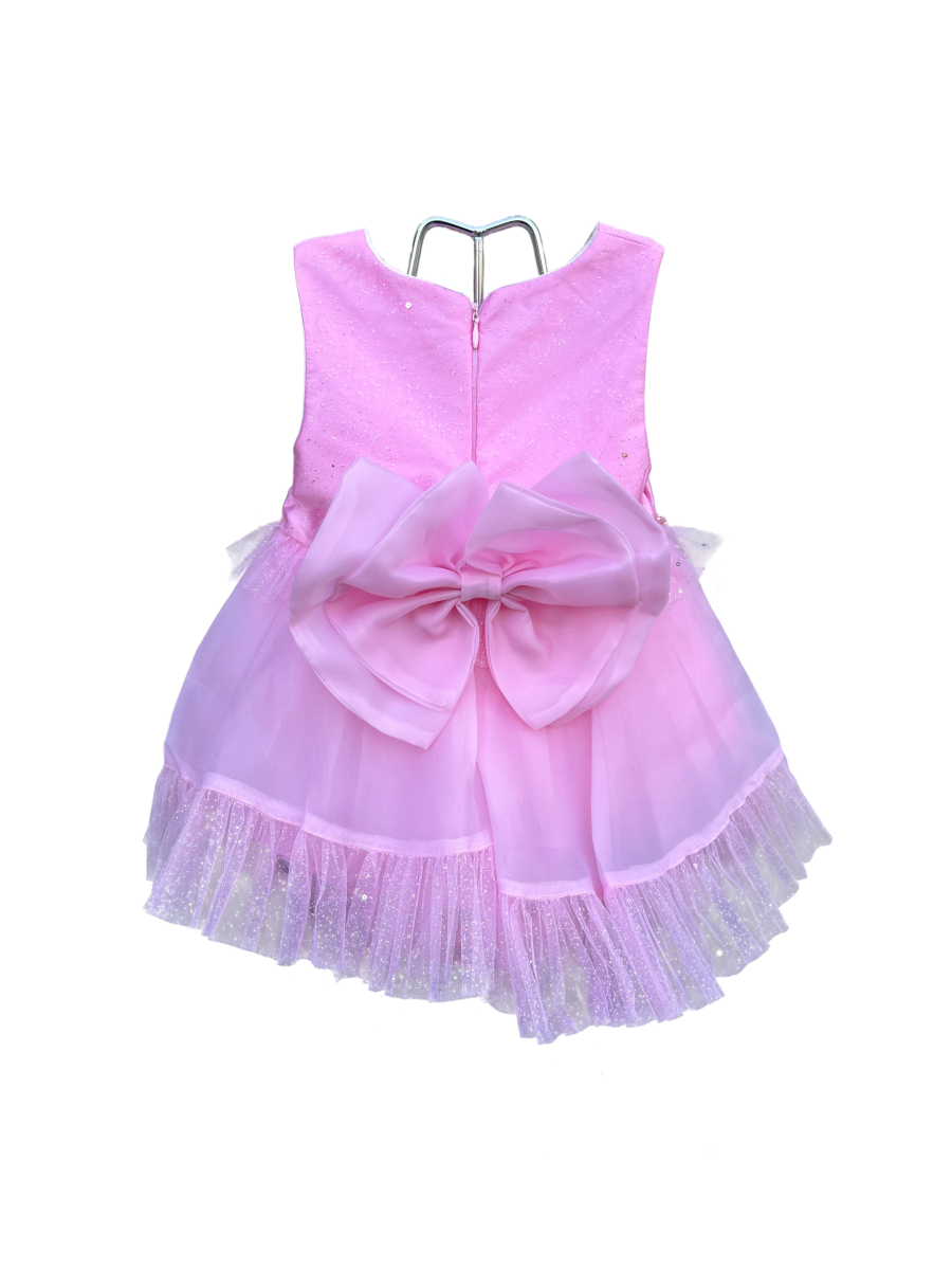 Rochita eleganta roz cu pietricele 1-5 ani