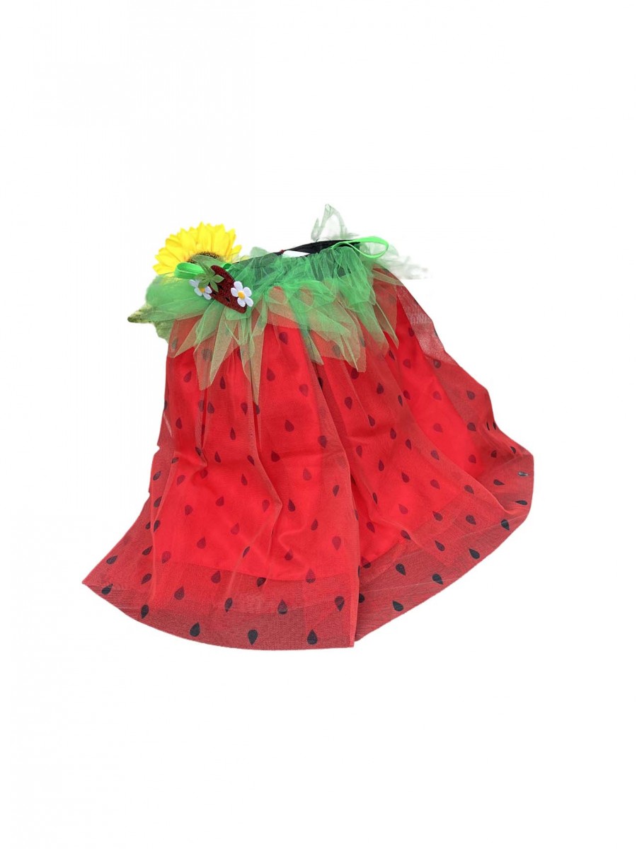 Rochita capsunica cu bretele 9 luni